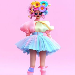 Velocetide style, Midjourney V6.1: haute-couture fashion outfit