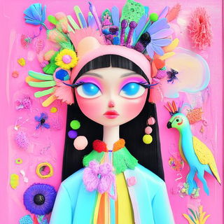 Velocetide style, Midjourney V6.1: traditional folk art