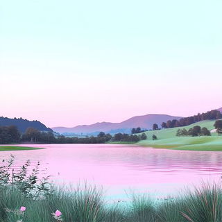 Velocetide style, Midjourney V6.1: realistic landscape photograph of quiet dawn