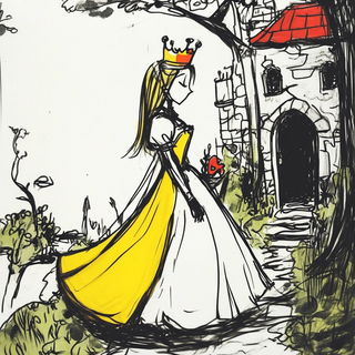 Orangesky Quay style, Midjourney V6.1: retro fairy-tale illustration