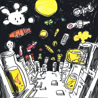 Orangesky Quay style, Midjourney V6.1: editorial illustration for popular scientific magazine cover