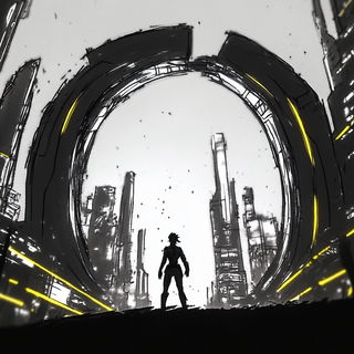 Orangesky Quay style, Midjourney V6.1: cinematic shot from sci-fi movie