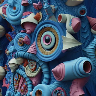 Bulbscale style, Midjourney V6.1: creative pattern composition