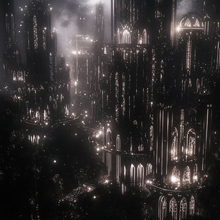 Vaporbar Fracture style, Midjourney V6.1: megacity with futuristic bioarchitecture