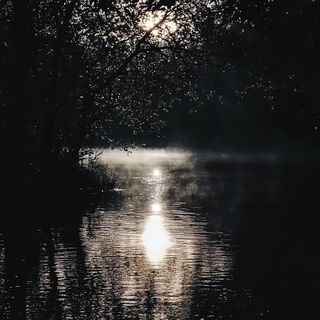 Vaporbar Fracture style, Midjourney V6.1: realistic landscape photograph of quiet dawn