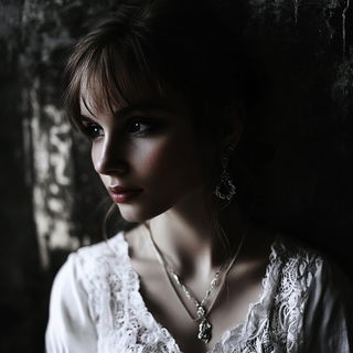 Vaporbar Fracture style, Midjourney V6.1: photographic portrait of female protagonist