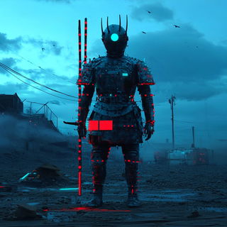 Miniaturalis style, Midjourney V6.1: concept art character design of retropunk steam knight