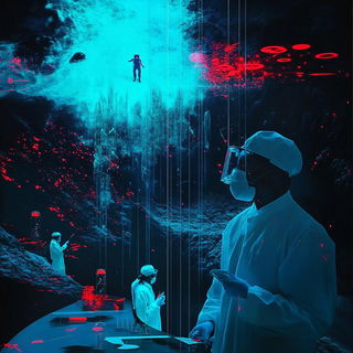 Miniaturalis style, Midjourney V6.1: editorial illustration for popular scientific magazine cover