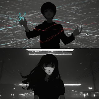 Miniaturalis style, Midjourney V6.1: black-and-white manga comic strip
