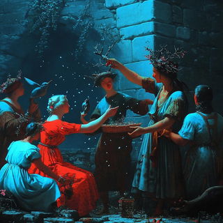 Miniaturalis style, Midjourney V6.1: classical 18th-century oil painting
