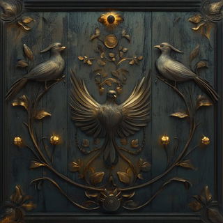 Orbiscript style, Midjourney V6.1: traditional folk art