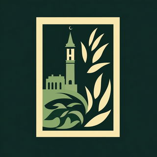 Cosmodance style, Midjourney V6.1: bold minimalist logo design for Istanbul city municipal services