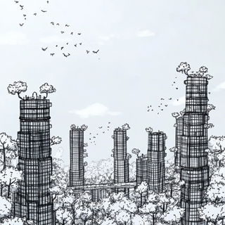 Ruincandle Baroque style, Midjourney V6.1: megacity with futuristic bioarchitecture