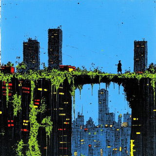 Fluxmetal Fablelands style, Midjourney V6.1: megacity with futuristic bioarchitecture