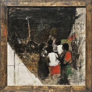 Damask Pyre Rocaille style, Midjourney V6.1: classical 18th-century oil painting