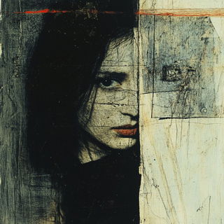 Damask Pyre Rocaille style, Midjourney V6.1: photographic portrait of female protagonist