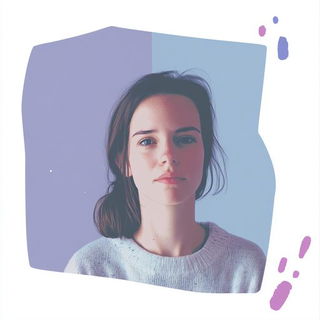 Bandglyph style, Midjourney V6.1: photographic portrait of female protagonist