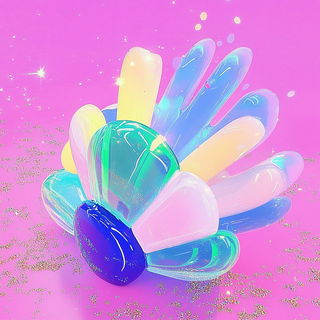 Glazeflora style, Midjourney V6.1: abstract 3D render