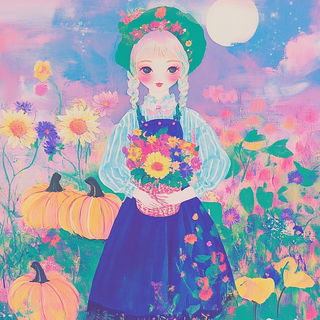 Glazeflora style, Midjourney V6.1: traditional folk art
