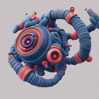 Hydrochrome style, Midjourney V6.1: abstract 3D render