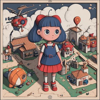 Hydrochrome style, Midjourney V6.1: traditional folk art