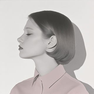 Cryophyte Apertures style, Midjourney V6.1: photographic portrait of female protagonist