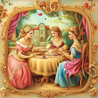 Vespera Framehouse style, Midjourney V6.1: classical 18th-century oil painting
