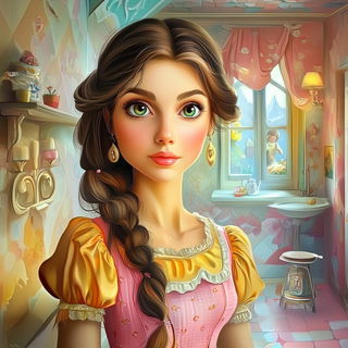 Vespera Framehouse style, Midjourney V6.1: photographic portrait of female protagonist