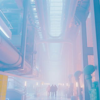 Cyanodoodle style, Midjourney V6.1: cinematic shot from sci-fi movie
