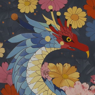 Trogon Abyss style, Midjourney V6.1: traditional folk art