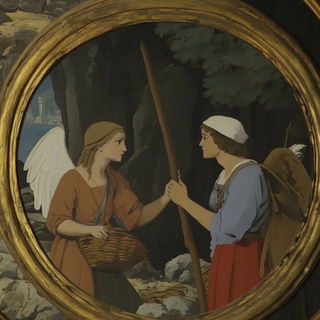Trogon Abyss style, Midjourney V6.1: classical 18th-century oil painting