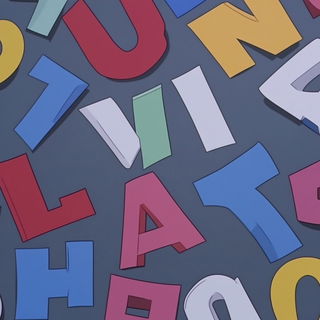 Trogon Abyss style, Midjourney V6.1: typographic composition with large letters