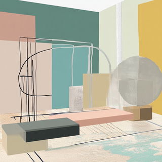 Hematite Signalworks style, Midjourney V6.1: abstract 3D render