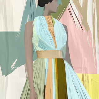 Hematite Signalworks style, Midjourney V6.1: haute-couture fashion outfit
