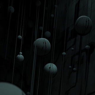 Folk Noir style, Midjourney V6.1: abstract 3D render