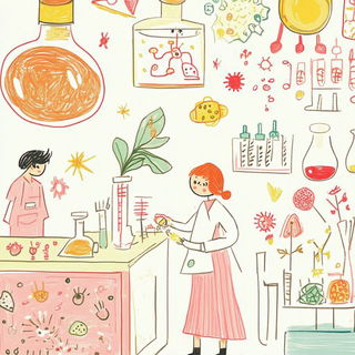 Chasuble Chromatics style, Midjourney V6.1: editorial illustration for popular scientific magazine cover