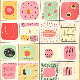 Chasuble Chromatics style, Midjourney V6.1: creative pattern composition