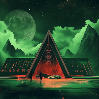 Plaster Dovetail style, Midjourney V6.1: cinematic shot from sci-fi movie