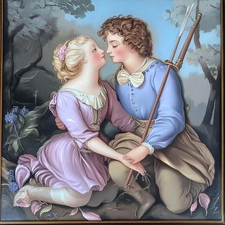 Portalvault style, Midjourney V6.1: classical 18th-century oil painting
