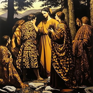 Redswell style, Midjourney V6.1: classical 18th-century oil painting