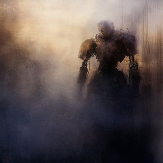 Adobe Horizonism style, Midjourney V6.1: concept art character design of retropunk steam knight
