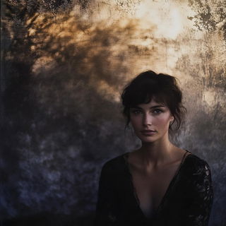 Adobe Horizonism style, Midjourney V6.1: photographic portrait of female protagonist