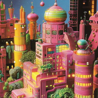 Portalumina style, Midjourney V6.1: megacity with futuristic bioarchitecture