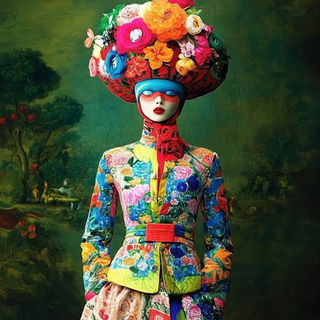 The Stormscale School style, Midjourney V6.1: haute-couture fashion outfit