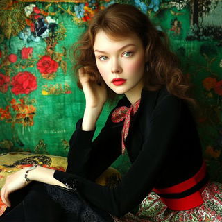 The Stormscale School style, Midjourney V6.1: photographic portrait of female protagonist