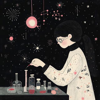 Apogee Television style, Midjourney V6.1: editorial illustration for popular scientific magazine cover