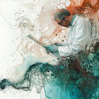 Sundial Chromapunk style, Midjourney V6.1: editorial illustration for popular scientific magazine cover