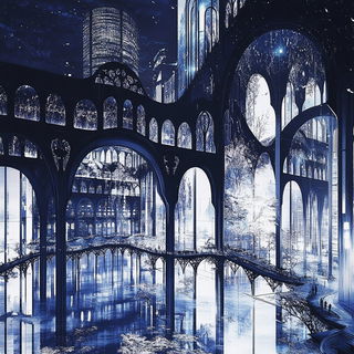 Stormhaul Inkway style, Midjourney V6.1: megacity with futuristic bioarchitecture