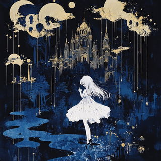 Stormhaul Inkway style, Midjourney V6.1: retro fairy-tale illustration