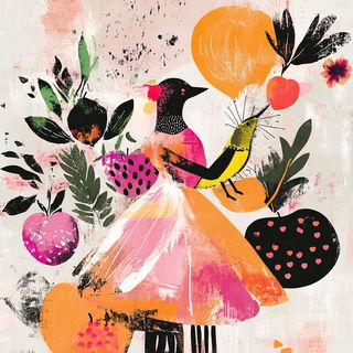 Faunafair style, Midjourney V6.1: traditional folk art